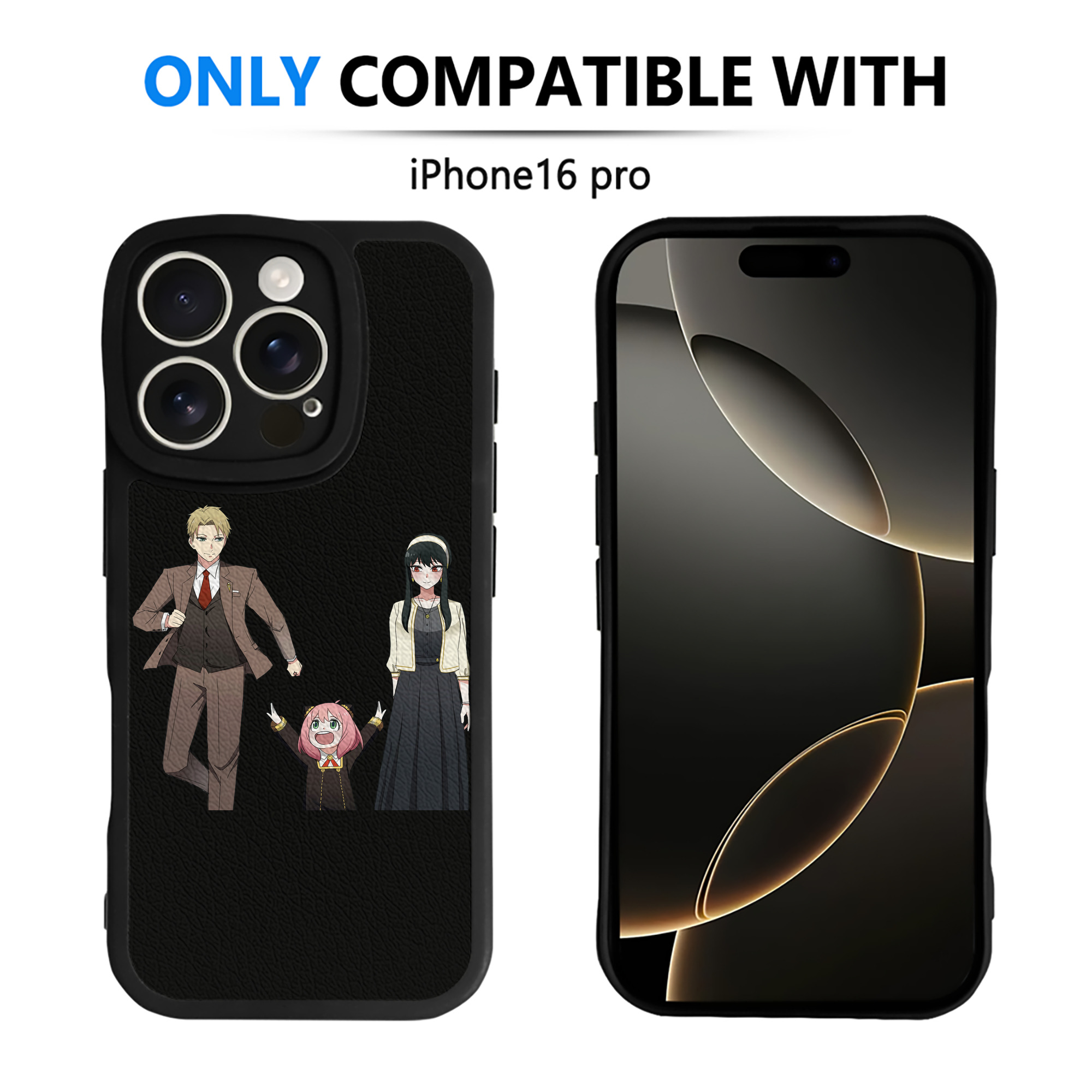 （画像用） SPY×FAMILY间谍家家酒 【iPhone 16シリーズ対応】シリコンスマホケース（レザー調） 材質：シリコン